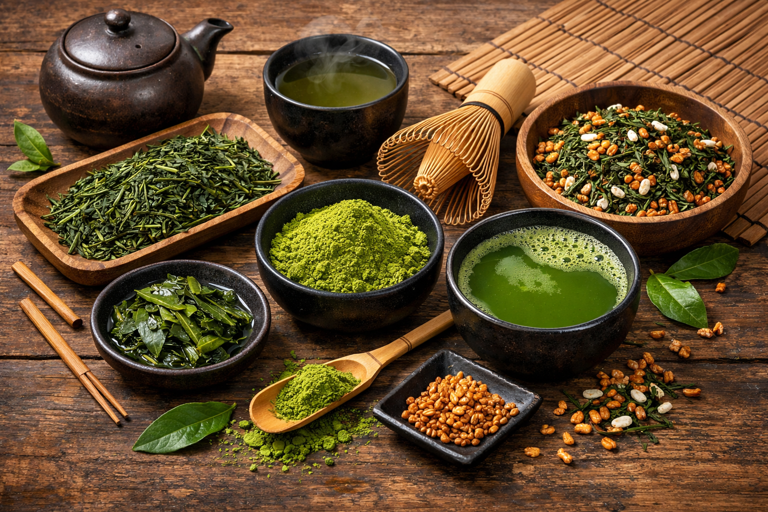 Herbata japońska – rodzaje (sencha, matcha, genmaicha) i ich charakterystyka